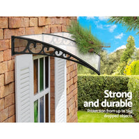 Instahut Window Door Awning 1mx2.4m Transparent Home & Garden Kings Warehouse 