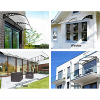Instahut Window Door Awning 1mx2.4m Transparent Home & Garden Kings Warehouse 
