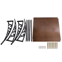 Instahut Window Door Awning 1mx3m Brown Home & Garden Kings Warehouse 
