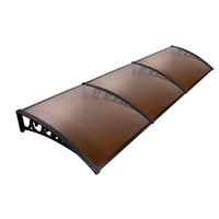 Instahut Window Door Awning 1mx3m Brown Home & Garden Kings Warehouse 