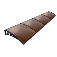 Instahut Window Door Awning 1mx4m Brown Home & Garden Kings Warehouse 