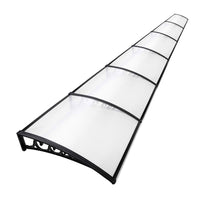 Instahut Window Door Awning 1mx6m Transparent Plastic Frame Home & Garden Kings Warehouse 