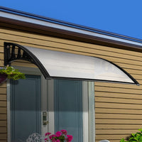 Instahut Window Door Awning 1mx6m Transparent Plastic Frame Home & Garden Kings Warehouse 