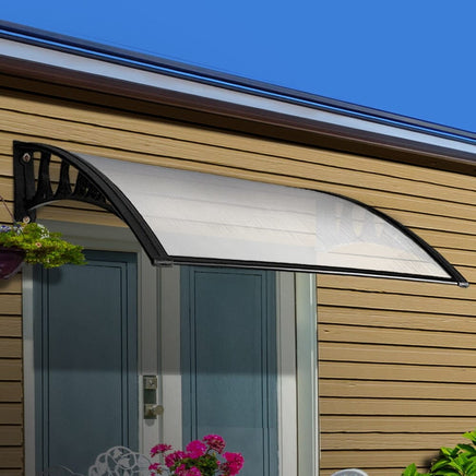 Instahut Window Door Awning 1mx6m Transparent Plastic Frame Home & Garden Kings Warehouse 