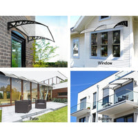 Instahut Window Door Awning 1mx6m Transparent Plastic Frame Home & Garden Kings Warehouse 