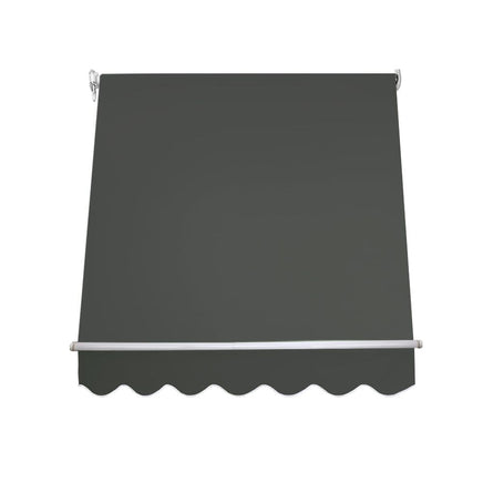 Instahut Window Fixed Pivot Arm Awning Outdoor Blinds Retractable Canopy1.5X2.1M Home & Garden Kings Warehouse 