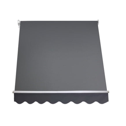 Instahut Window Fixed Pivot Arm Awning Outdoor Blinds Retractable Canopy1.8X2.1M Home & Garden Kings Warehouse 