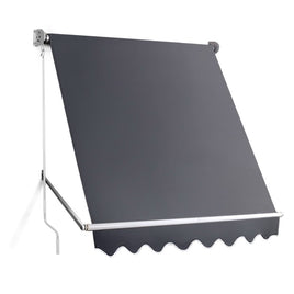 Instahut Window Fixed Pivot Arm Awning Outdoor Blinds Retractable Canopy1.8X2.1M Home & Garden Kings Warehouse 