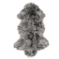 Interior Ave - Mongolian Fur Throw - 90CM - Charcoal Snow Kings Warehouse 