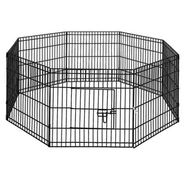 i.Pet 24" 8 Panel Dog Playpen Pet Fence Exercise Cage Enclosure Play Pen Pet Care Kings Warehouse 