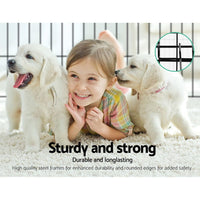 i.Pet 24" 8 Panel Dog Playpen Pet Fence Exercise Cage Enclosure Play Pen Pet Care Kings Warehouse 