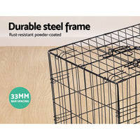 i.Pet 24" Dog Cage Crate Kennel 3 Doors Pet Care Kings Warehouse 