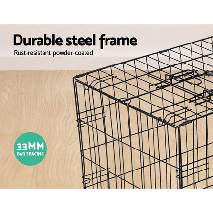 i.Pet 24" Dog Cage Crate Kennel 3 Doors Pet Care Kings Warehouse 