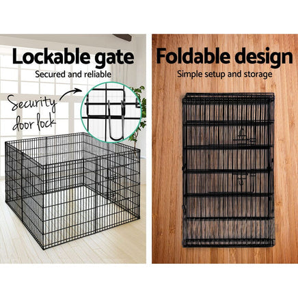i.Pet 36" 8 Panel Dog Playpen Pet Fence Exercise Cage Enclosure Play Pen Pet Care Kings Warehouse 