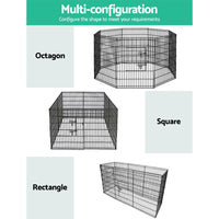 i.Pet 36" 8 Panel Dog Playpen Pet Fence Exercise Cage Enclosure Play Pen Pet Care Kings Warehouse 