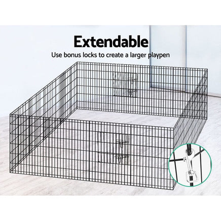 i.Pet 36" 8 Panel Dog Playpen Pet Fence Exercise Cage Enclosure Play Pen Pet Care Kings Warehouse 