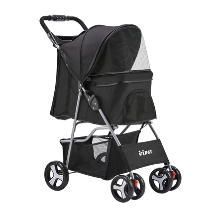 i.Pet 4 Wheel Pet Stroller - Black Baby & Kids Kings Warehouse 