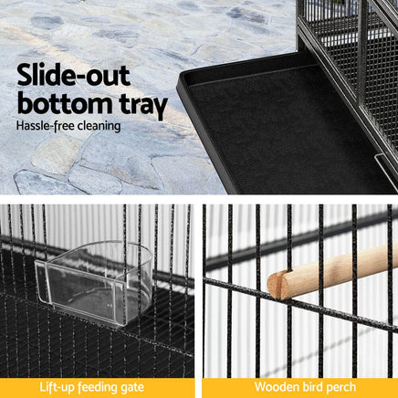 i.Pet Bird Cage 138cm Large Aviary Pet Care Kings Warehouse 