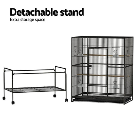 i.Pet Bird Cage 138cm Large Aviary Pet Care Kings Warehouse 