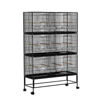 i.Pet Bird Cage Large Aviary Cages Galvanised Parrot Stand Alone Wheels 175cm Kings Warehouse 