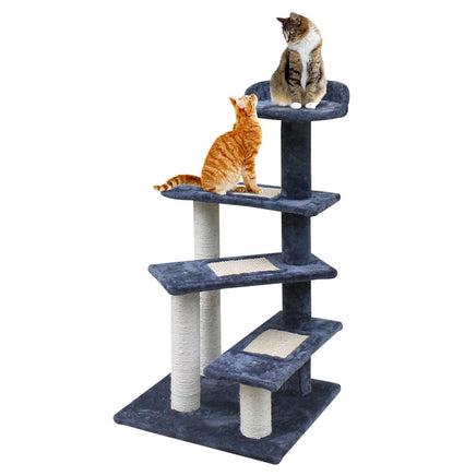 i.Pet Cat Tree 100cm Scratching Post Scratcher Tower Wood Condo House Trees Bed Pet Care Kings Warehouse 