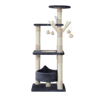 i.Pet Cat Tree 110cm Tower Scratching Post Scratcher Wood Condo House Bed Toys Pet Care Kings Warehouse 