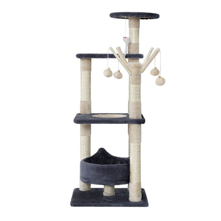 i.Pet Cat Tree 110cm Tower Scratching Post Scratcher Wood Condo House Bed Toys Pet Care Kings Warehouse 