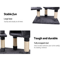 i.Pet Cat Tree 120cm Tower Scratching Post Scratcher Wood Condo House Bed Toys Pet Care Kings Warehouse 