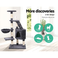 i.Pet Cat Tree 120cm Tower Scratching Post Scratcher Wood Condo House Bed Toys Pet Care Kings Warehouse 