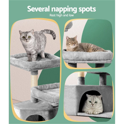 i.Pet Cat Tree 69cm Scratching Post Tower Scratcher Wood Condo House Bed Trees Pet Care Kings Warehouse 