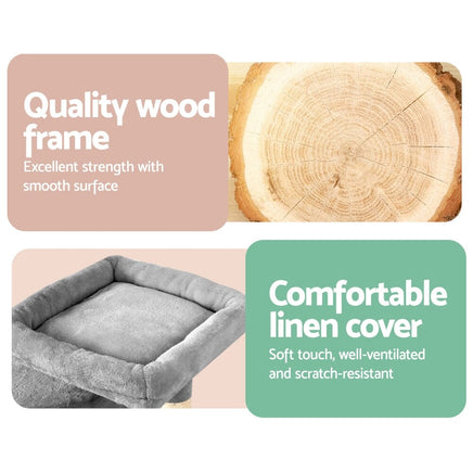 i.Pet Cat Tree 69cm Scratching Post Tower Scratcher Wood Condo House Bed Trees Pet Care Kings Warehouse 