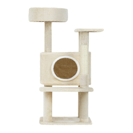 i.Pet Cat Tree 90cm Scratching Post Tower Scratcher Wood Condo House Bed Trees Pet Care Kings Warehouse 