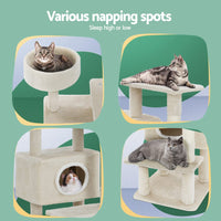 i.Pet Cat Tree 90cm Scratching Post Tower Scratcher Wood Condo House Bed Trees Pet Care Kings Warehouse 