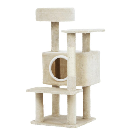 i.Pet Cat Tree 90cm Scratching Post Tower Scratcher Wood Condo House Bed Trees Pet Care Kings Warehouse 