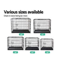 i.Pet Dog Cage 36inch Pet Cage - Black Passionate for Pets Kings Warehouse 