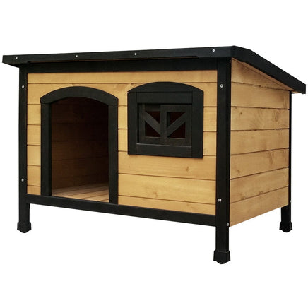 i.Pet Dog Kennel Extra Large Wooden Outdoor Indoor Puppy Pet House Cabin Crate Weatherproof Pet Care Kings Warehouse 