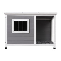 i.Pet Dog Kennel House Large Wooden Outdoor Pet Kennels Indoor Puppy Cabin Log CLICK FRENZY: Pet Supplies Kings Warehouse 