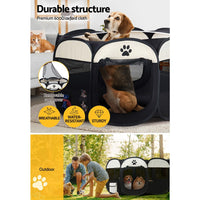 i.Pet Dog Playpen Pet Playpen Enclosure Crate 8 Panel Play Pen Tent Bag Fence Puppy 3XL Passionate for Pets Kings Warehouse 