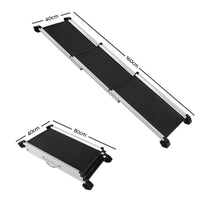 i.Pet Dog Ramp Dog Steps Pet Car Travel Step Stair Foldable Portable Ladder Aluminium dog supplies Kings Warehouse 