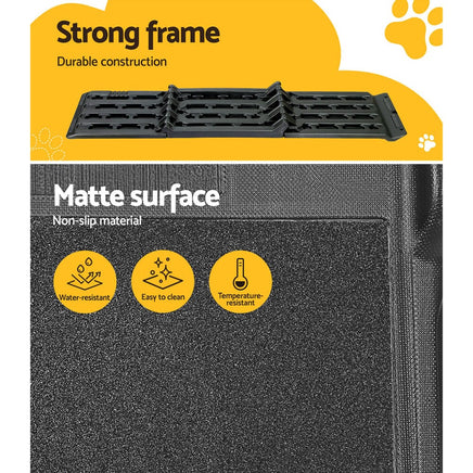 i.Pet Dog Ramp Pet Stairs Steps Car Travel SUV Ladder Foldable Portable Adjustable Pet Care Kings Warehouse 