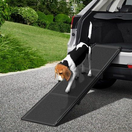 i.Pet Dog Ramp Pet Stairs Steps Car Travel SUV Ladder Foldable Portable Adjustable Pet Care Kings Warehouse 
