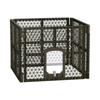 i.Pet Pet Dog Playpen Enclosure 4 Panel Fence Puppy Cage Plastic Play Pen Fold Passionate for Pets Kings Warehouse 