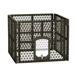 i.Pet Pet Dog Playpen Enclosure 4 Panel Fence Puppy Cage Plastic Play Pen Fold Passionate for Pets Kings Warehouse 