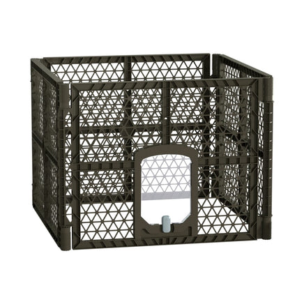i.Pet Pet Dog Playpen Enclosure 4 Panel Fence Puppy Cage Plastic Play Pen Fold Passionate for Pets Kings Warehouse 