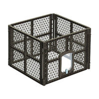 i.Pet Pet Dog Playpen Enclosure 4 Panel Fence Puppy Cage Plastic Play Pen Fold Passionate for Pets Kings Warehouse 