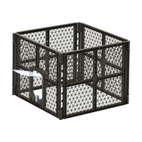 i.Pet Pet Dog Playpen Enclosure 4 Panel Fence Puppy Cage Plastic Play Pen Fold Passionate for Pets Kings Warehouse 