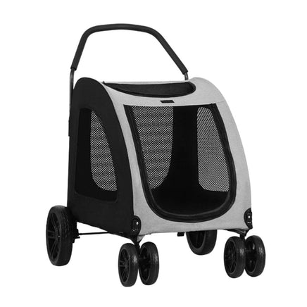 i.Pet Pet Dog Stroller Pram Large Carrier Cat Travel Foldable Strollers 4 Wheels Kings Warehouse 