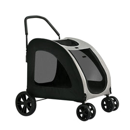 i.Pet Pet Dog Stroller Pram Large Carrier Cat Travel Foldable Strollers 4 Wheels Kings Warehouse 