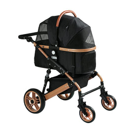 i.Pet Pet Dog Stroller Pram Large Cat Carrier Travel Pushchair Foldable 4 Wheels Passionate for Pets Kings Warehouse 
