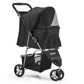 i.Pet Pet Stroller Dog Pram Cat Carrier Large Travel Pushchair Foldable 3 Wheels Pet Care Kings Warehouse 